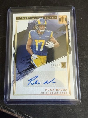 2023 Panini Impeccable Puka Nacua Rookie Autographs /25 Rams Beautiful Condition