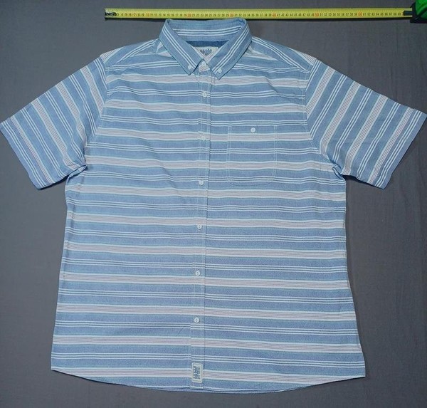 Men George Shirt Grey Red Cotton 44 / XXL / 52