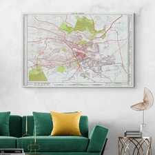 1964 Map of Nairobi Kenya – Streets, Infrastructure & Urban Growth Print