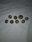 Civil War Era Military Buttons Lot Of 8