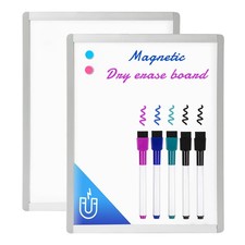 Small Dry Erase Whiteboard, 11 x 14 Inches White Board for Students, Fridge, ...