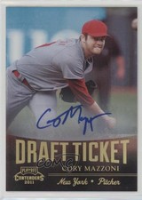 2011 Playoff Contenders Draft Tickets Signatures Cory Mazzoni #DT93 Auto 1k5