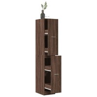 Apothekerschrank Eichen-Optik 30X41X174,5 Cm Spanplatte