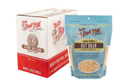 Oat Bran, 18oz (Pack of 4) - Non GMO, Vegan, Kosher