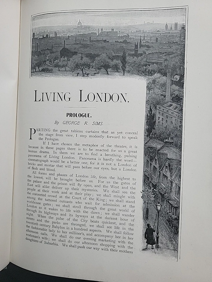 1901 London Life by George R. Sims music hall audience photo - Image 4 of 4