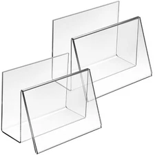 Clear Acrylic Postcard Holder Business Card Holder Greeting Card Display Clea...