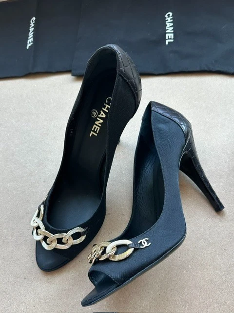 CHANEL Black Heels for Women for sale | eBay