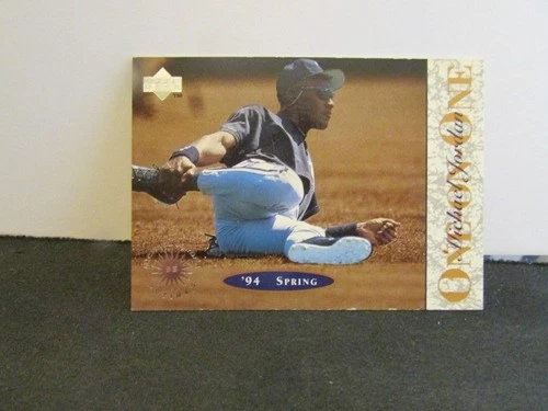Michael Jordan 1995 Upper Deck Baseball One On One Card #000
