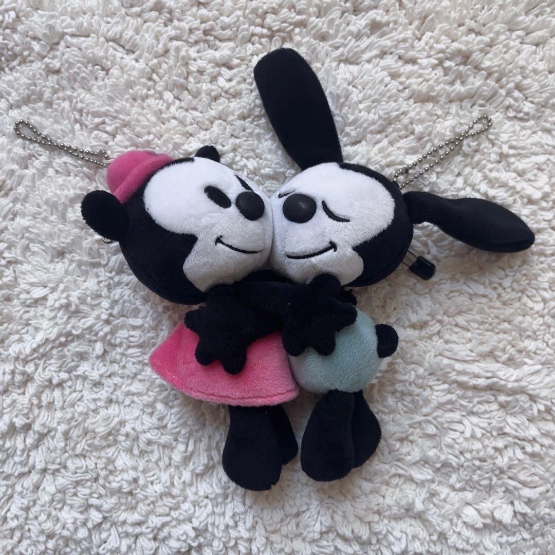 Disney Oswald and Ortensia Plush Badge Mickey Mouse Character