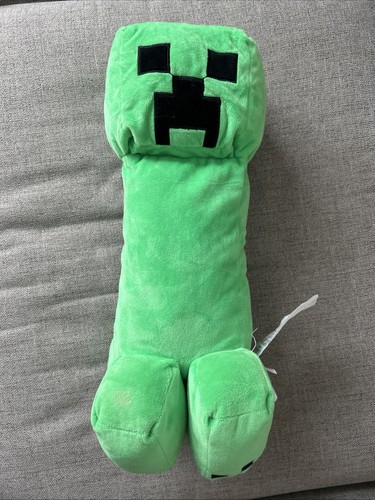 Plush Minecraft Mojang Green Creeper Stuffed Animal Toy 20" 2016 Soft Pillow