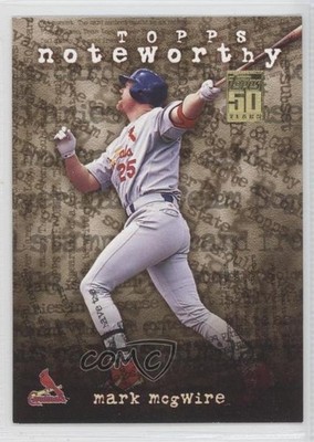2001 Topps Noteworthy Mark McGwire #TN1 0a1