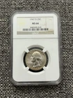 1947 D  25c MS66 NGC WASHINGTON QUARTER WITH SOME TONING