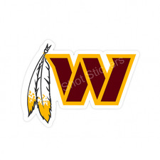 Washington DC Burgundy Gold Football Weather Resistant Vinyl Sticker/Decal 06