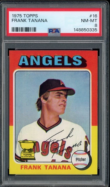 1975 Topps #16 Frank Tanana Angels PSA 8 NM-MT