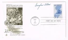 New Jersey Tercentenary FDC signed by stamp designer Douglas Allen.  With insert