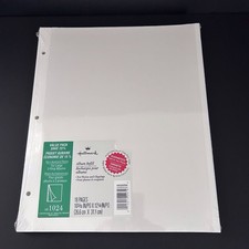 Hallmark AR1024 Photo Album Refill 18 Pages 3 Hole Self Adhesive