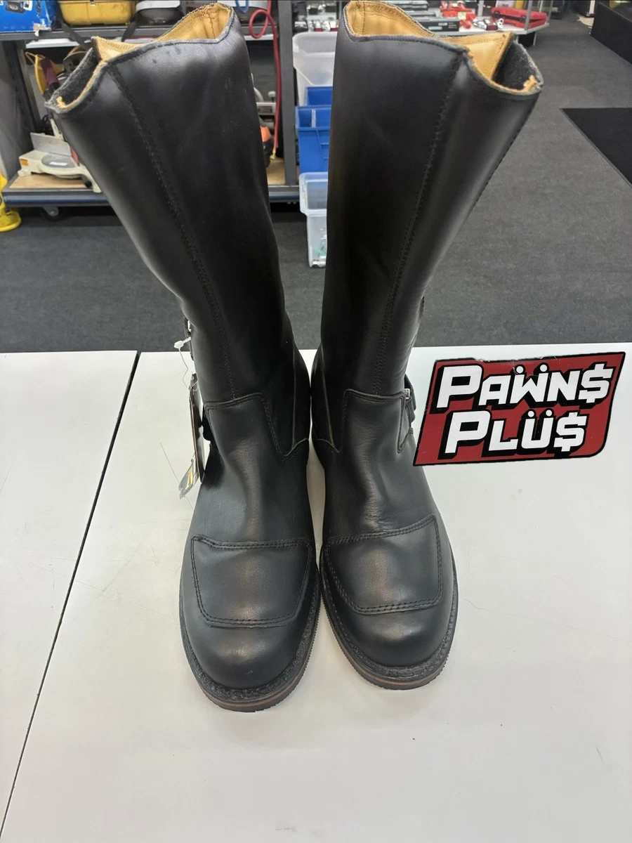 Chippewa Black Leather Men\'s Buckle Riding Boots Chippewa 12 Inch Rally Leather Black Boots | eBay main image 3