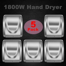5Pcs 1800W Electric Stainless Steel Hand Dryer Commercial and Household Use