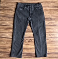 Dickies Jeans Mens 38x30 Black Straight Leg Dark Wash Denim Workwear