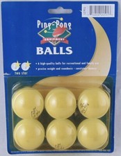 6 Pack NEW White Ping Pong Balls 2 star 40mm FREE USA SHIPPING