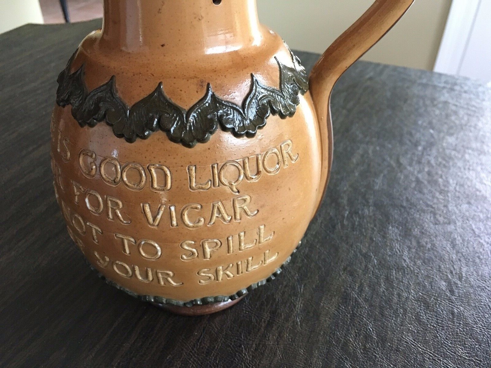 Doulton Puzzle Jug or Mistery Jug 9” tall 5” dia. eBay