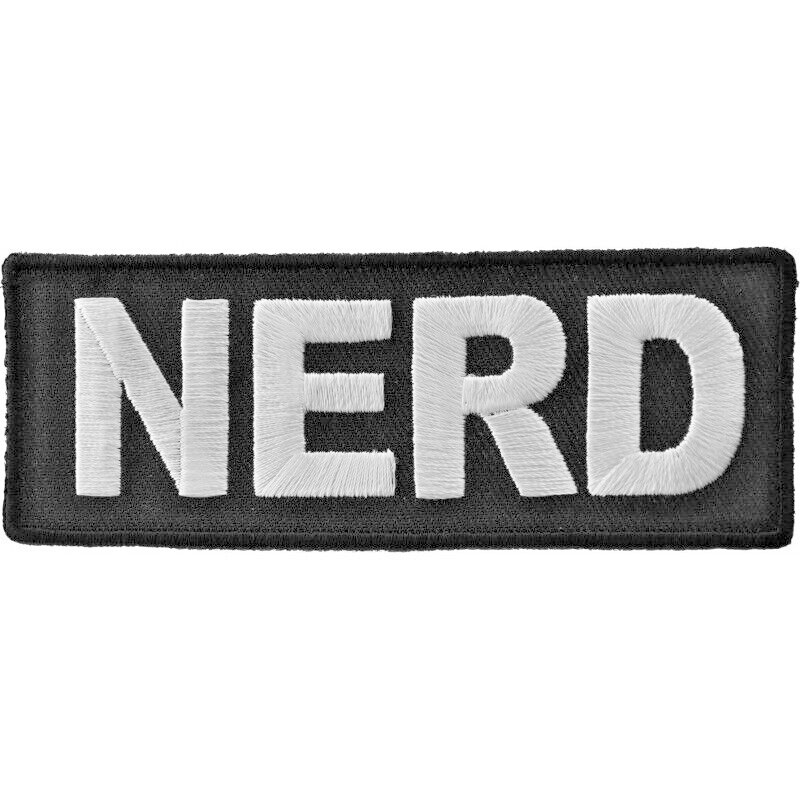 Nerd Embroidered Sew On Iron On Funny Patch 4 X 1 1 2 EBay nerd-embroidered-sew-on-iron-on-funny-patch-4-x-1-1-2-ebay