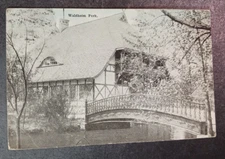 vtg postcard Waldheim Park Allentown PA Lehigh bridge old unposted