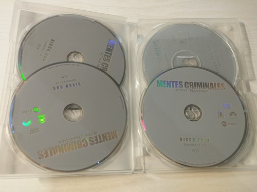 Mentes Verbrecher Achte Saison 8 Komplette - 5 X DVD Spanisch Englisch Region 2 - Picture 4 of 4