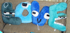SET OF 4 LOVE PLUSH L O V E Alphabet Lore Toy Stuffed Doll 7" New w/o Packaging