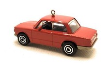Christmas Ornament for 1969 BMW 2002 Red