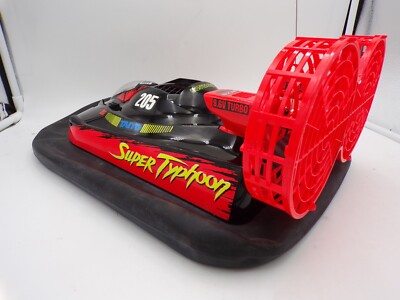 Vintage 1980's Taiyo Japan R/C Super Typhoon Hovercraft 9.6V Black