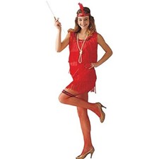 Adult Red Flapper Dress Halloween Costume Size: Standard 8-12 