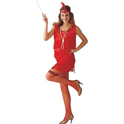 Adult Red Flapper Dress Halloween Costume (Size: Standard 8-12) - Picture 1 of 1