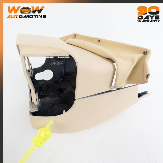 04-13 BENTLEY CONTINENTAL GTC FRONT STEERING COLUMN COVER TRIM BEIGE OEM