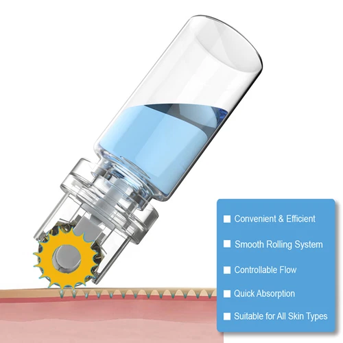 Micro 64Pins Gesichtsroller Gesichtshauttherapie Hautteile Anti Falten, 0,5-1,0 mm - Bild 7 von 12