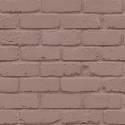 Edle Dekor gestrichene Ziegeloptik rosa Tapete FD43601