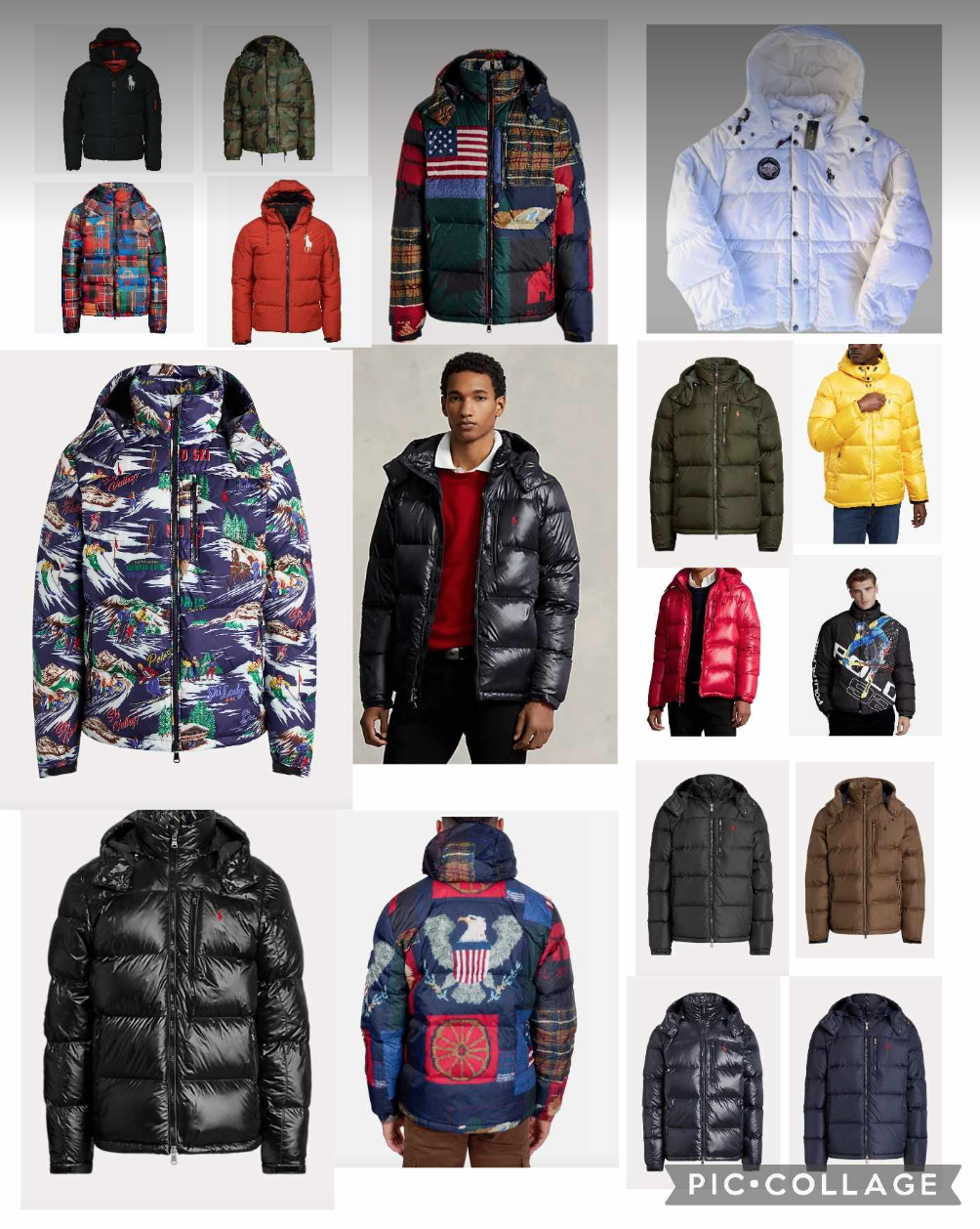 NUOVA Polo Uomo Ralph Lauren Pill Jacket Pony Felpa con Cappuccio Casual Bandiera Sci Parka