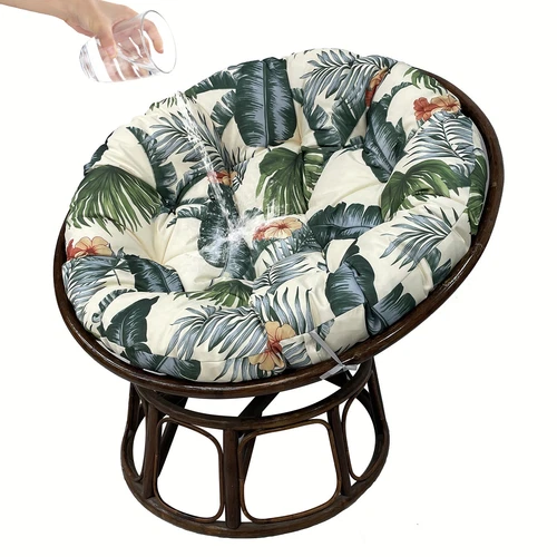 Papasan Chair Cushion Waterproof Oxford Cloth Circle Stuffed Egg Chair Cushions - Picture 100 of 111