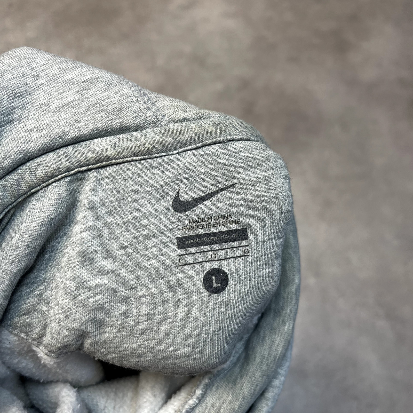 Nike Hoodie Mens NFL Superbowl Graphic Spellout Pull Over Sweatshirt, Grey Large image 7