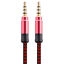 thumbnail 26  - 3x 3.5mm Braided Male to Male Stereo Audio AUX Cable Cord for PC iPod CAR iPhone