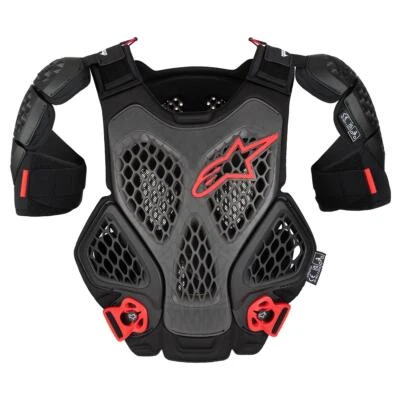 Alpinestars Brustpanzer A-6 Schwarz/Anthrazit/Rot