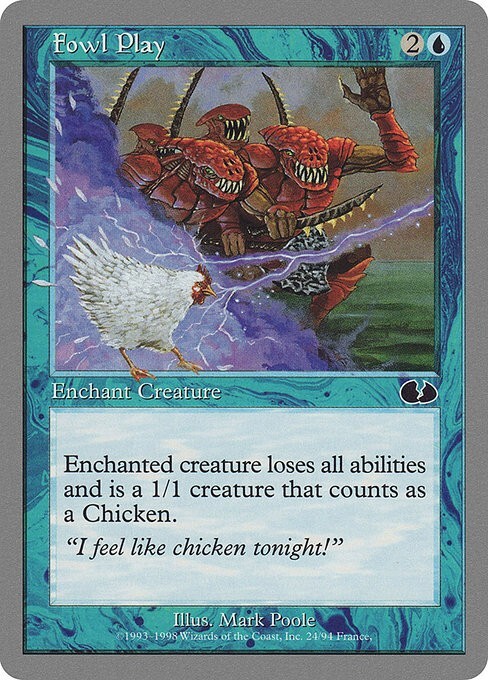 Fowl Play 1x MtG Unglued UGL SP/NM