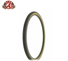 ALTA BICYCLE WIRE BEAD TIRE 26 x 1-3/8 BLACK/GUM CROSS RANGER SEMISLICK TREAD.