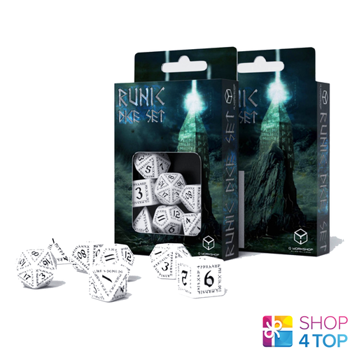 DND Set De 7 Dés Polyédriques Noir Perle Avec Sac – Pour Donjons & Dragons, Pathfinder, RPG, Jeu De Rôle