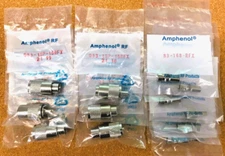 6 Amphenol PL 259 Connectors + 6 Reducers for RG-8X, LMR-240