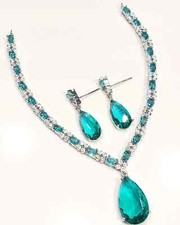 ADSet with Sky Diamond Necklace With Earrings Set For Girls and Woman