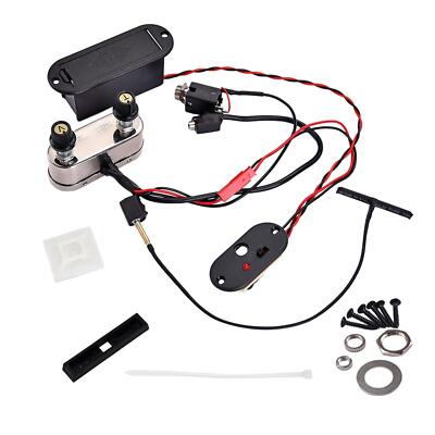 Elektrische Violine Brücke Tonabnehmer EQ Preamp 4/4 Violine Pickup Vorverstärker Brücke und