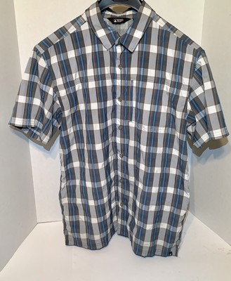 Chemise Randonnée Eastern Mountain Sports - Bleu à Carreaux, Manches Courtes, Taille M