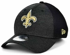 New Orleans Saints New Era 39Thirty Flex Fit Shadow Tech hat cap M/L