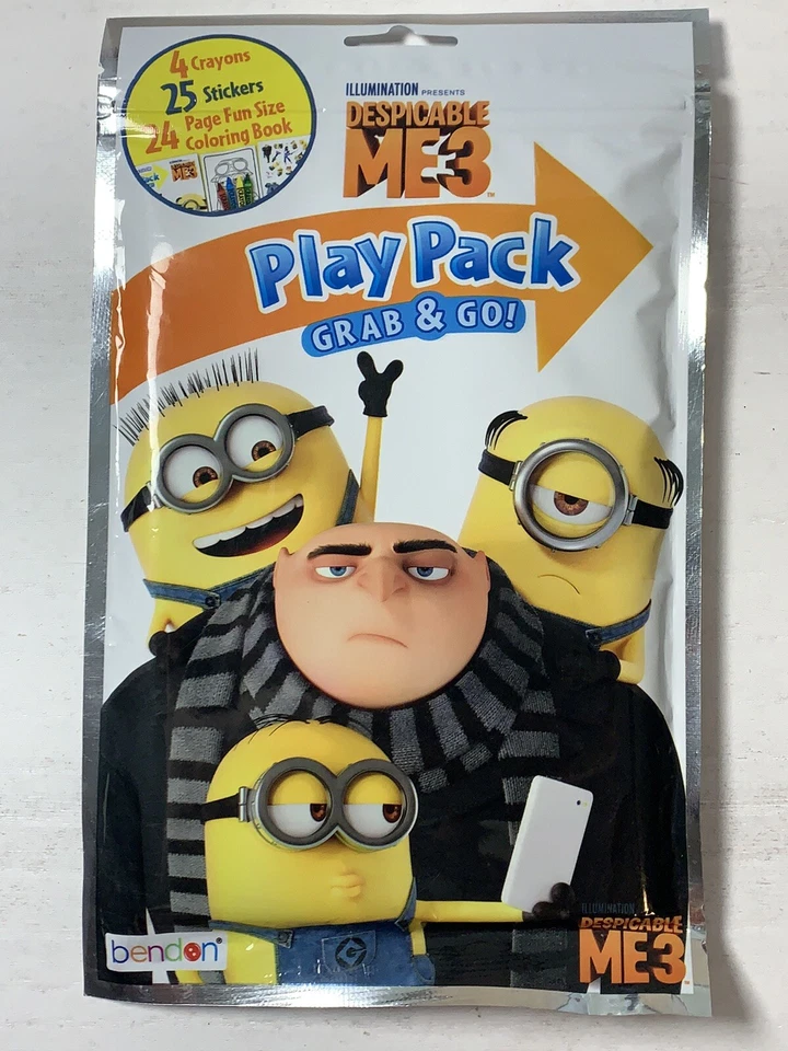 DESPICABLE ME MINIONS Party Activity Pack, Stickerland, Stickers, Tattoos NEW - Image 2 of 4